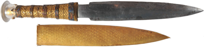 La daga de hierro meteorítico fabricada para Tutankamón